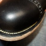 出し縫い 目安のウィール入れなくとも一定のピッチ。3cm11針入ってる。 出し縫い