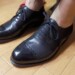 足に寄り添っています。 オーダー靴 内羽根 ストレートチップ