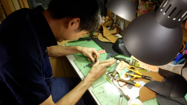 手漉で手直し