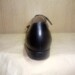 踵の丸み潰れていません。木型の形のまま釣り込まれています。 オーダー靴 内羽根 踵